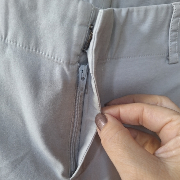 Jarbo Womens Khaki Crop Trouser Pants Stretchy Size 38 (8) - Picture 3 of 8